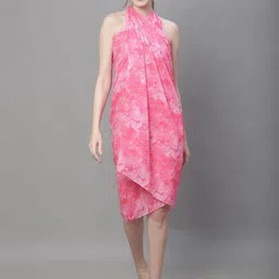 Claura Abstract Printed Swimwear Cover Up Sarong-image-14