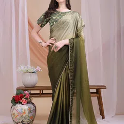 GLAMONY Ombre Pure Silk Saree-image-85