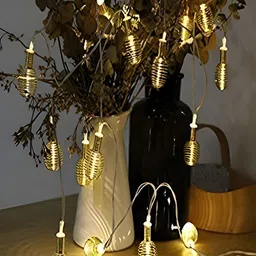 KAVYARA White LED Metal Fancy String Lights image 4