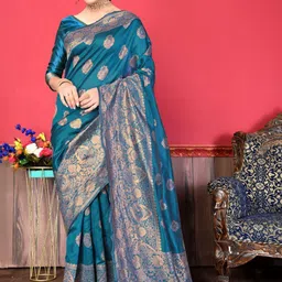 Visit Wear Woven Design Pure Silk Banarasi Saree-picture-39