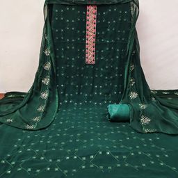 LeeliPeeri Designer Embroidered Unstitched Dress Material-image-86