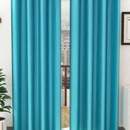 BELLA TRUE Blue 2 Pieces Door Curtains-image-42