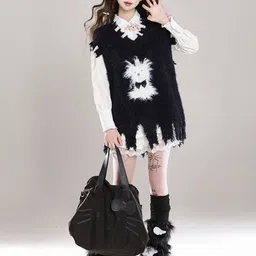 KPOP Women Graphic Printed Sleeveless Pullover-image-91
