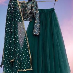 Self Design Semi Stitched Lehenga Choli-image-8