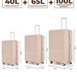 Mini west london Set Of 2 Hard Sided Medium & Cabin Trolley Bags image 4