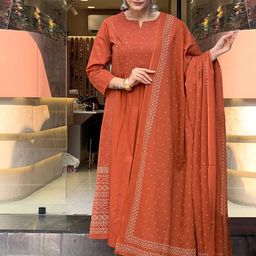 Anni Designer Women Ethnic Motifs Printed Regular Kurta with Palazzos & With Dupatta-picture-17