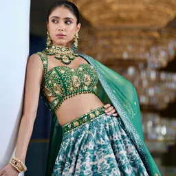 Rashika Sharma Embellished Sequinned Made to Measure Lehenga & Blouse With Dupatta image 2