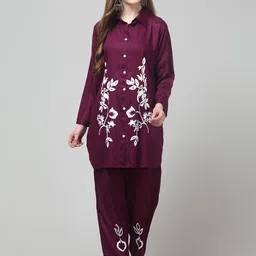 Bright Nex Printed Shirt & Trousers Co-Ord Set-image-60