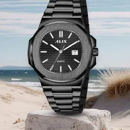 ALIX Unisex Brass Dial & Bracelet Style Straps Analogue Multi Function Watch AL3052 BB-45