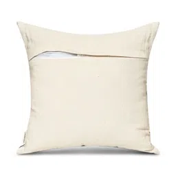 ANWYN Cream-Coloured & Grey Set of 2 Striped Square Cushion Covers image 4