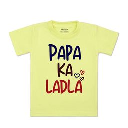 Arvesa Kids Typography Printed Applique T-shirt-image-100