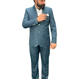 GARGIAN Master Cut Tailored Fit Blazer & Waistcoat With Trouser Three Piece Formal Suits-picture-35