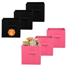 Kuber Industries Pink Set of 6 Regular Multi-Utility Organisers-19