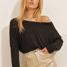 Trend Alacati stili Solid Cotton Top-picture-37