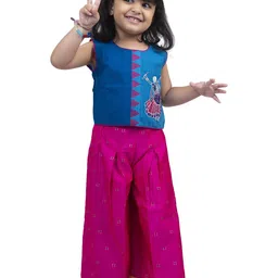 Twisha Girls Printed Top with Palazzos-image-77