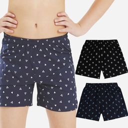 Bodycare Kids Girls Cotton Black & Navy Shorts Pack of 2 Ultrasoft Breathable Fabric-image-73
