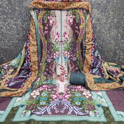 MANVAA Floral Printed Beads & Stones Unstitched Dress Material-picture-18