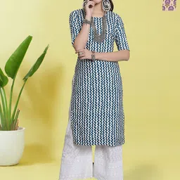 HERE&NOW Women Pack Of 2 Printed Crepe Kurta-image-77