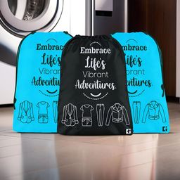 Aura Blue & Black 3 Pieces Reusable Multi-Utility Organisers-46