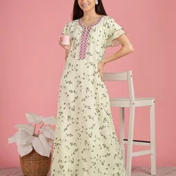 9shines Label Floral Print Maxi Nightdress-image-21