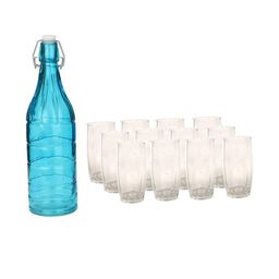 SOMIL Blue Glass Airtight Can Bottle-image-53