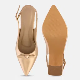 Elevato Basics Women Pointed Toe Party Block Mules image 5