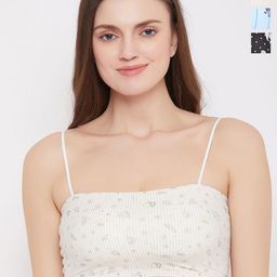 SECRETS BY ZEROKAATA Women Pack of 3 Printed Lightly Padded Bralettes-28