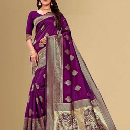 SHRIMAY Woven Design Zari Banarasi Saree-image-84