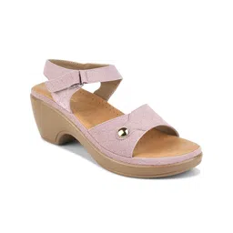 Padchin Women PU Round Toe Platform Sandals-33