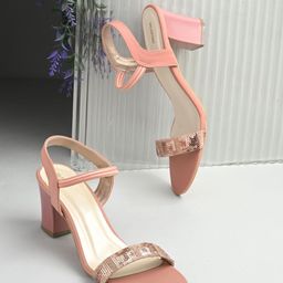 Valentino Embellished Block Sandals Heel-image-32