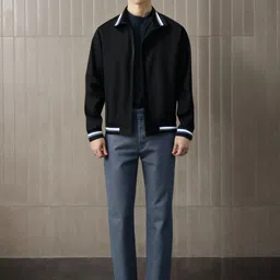 StyleCast x Revolte Mock Collar Solid Casual Tailored Jacket-44