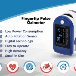 NISCO New Professional Series CMS-50D Finger Tip With Audio Visual Alarm With Perfusion Index Pulse Oximeter SPO2 Blood Oxygen Saturation Rotable OLED Oximeter Monitor. Pulse Oximeter image 3