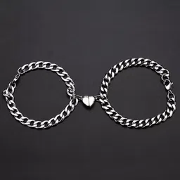 The Roadster Lifestyle Co Set Of 2 Silver-Plated Link Bracelet-6