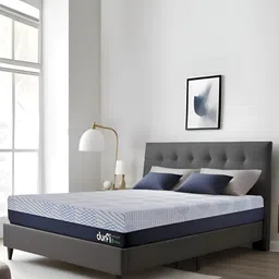 Durfi Grey & Blue Quilted Orthopedic Hempseed Oil Queen Size Mattress-picture-21