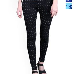 FRENCH KLEIDER Girls Pack Of 3 Printed Mid-Rise Churidar-Length Leggings-image-24
