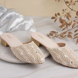 Mochi Embellished Stiletto Mules-42