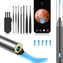 Ear Wax Removal Tool Kit with HD Camera Wifi Connection Reusable Endoscope Tool-image-3