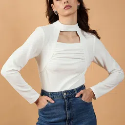 Kibo Women High Neck Top-image-91