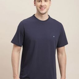 Turtle Men Solid Round Neck Cotton Slim Fit T-shirt-picture-15