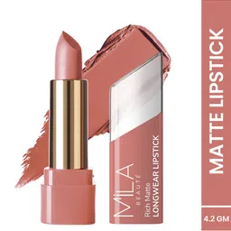 MILA BEAUTE Rich Matte Longwear Bullet Lipstick - 4.2 g - Touch Of Nude - 618-39