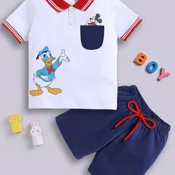 LITTLE NINJA Boys Printed T-shirt with Shorts-image-85