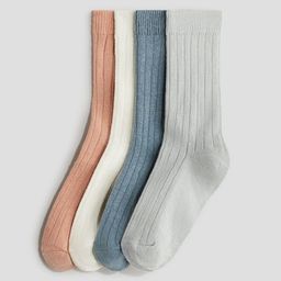 H&M 4-Pack Ribbed Socks-40