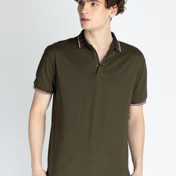 Status Quo Men Solid Polo Collar Cotton T-shirt-image-90