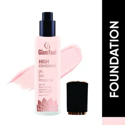 GlamFam High Coverage Waterproof Foundation- 30 ml- Porcelian 01 image 4