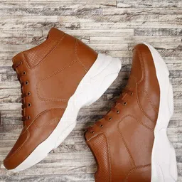 GLOBAL RICH Men Lightweight Patent Leather Sneakers-picture-14