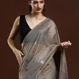 Mitera Woven Design Zari Muga Saree-image-81