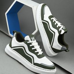 Killer Men Colourblocked Round Toe Chunky Sole Sneakers-image-56