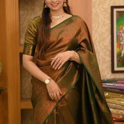revika Woven Design Zari Pure Silk Kanjeevaram Saree-picture-23