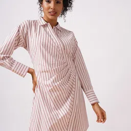 Globus Women Striped Cotton Formal Dress-image-95