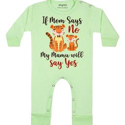Arvesa My Mamu Will Say Yes Printed Bodysuit-image-58